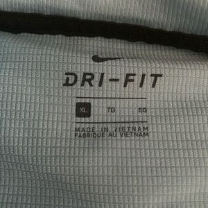 Blue Nike Dri Fit Polo